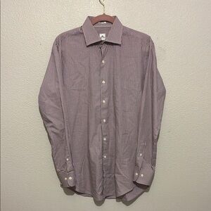 Peter Millar 100% Cotton Plaid Button Down Long Sleeve Shirt Size Medium